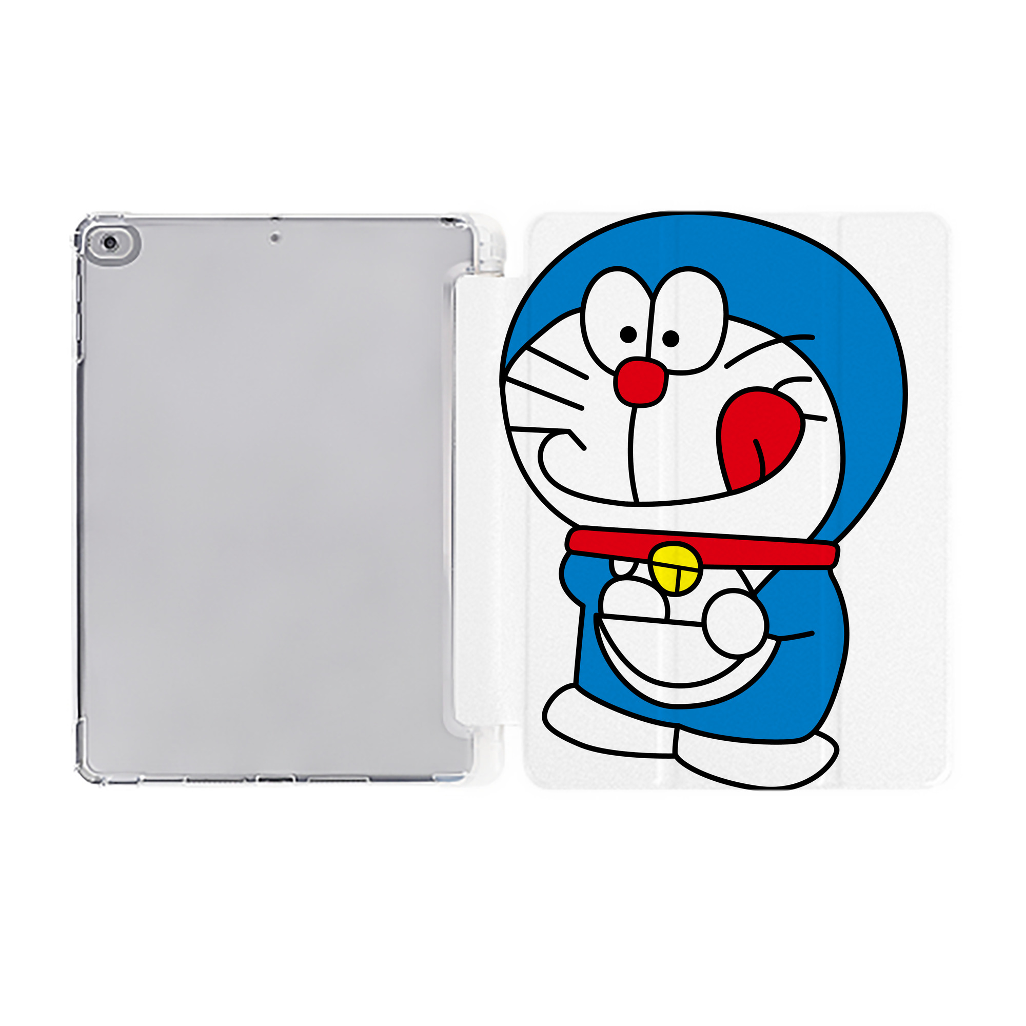 （画像用） ドラえもん Doraemon IPad ケース ペン収納付き 三つ折りスタンド PUレザー×シリコン 対応機種9.5/10.5/10.9インチ